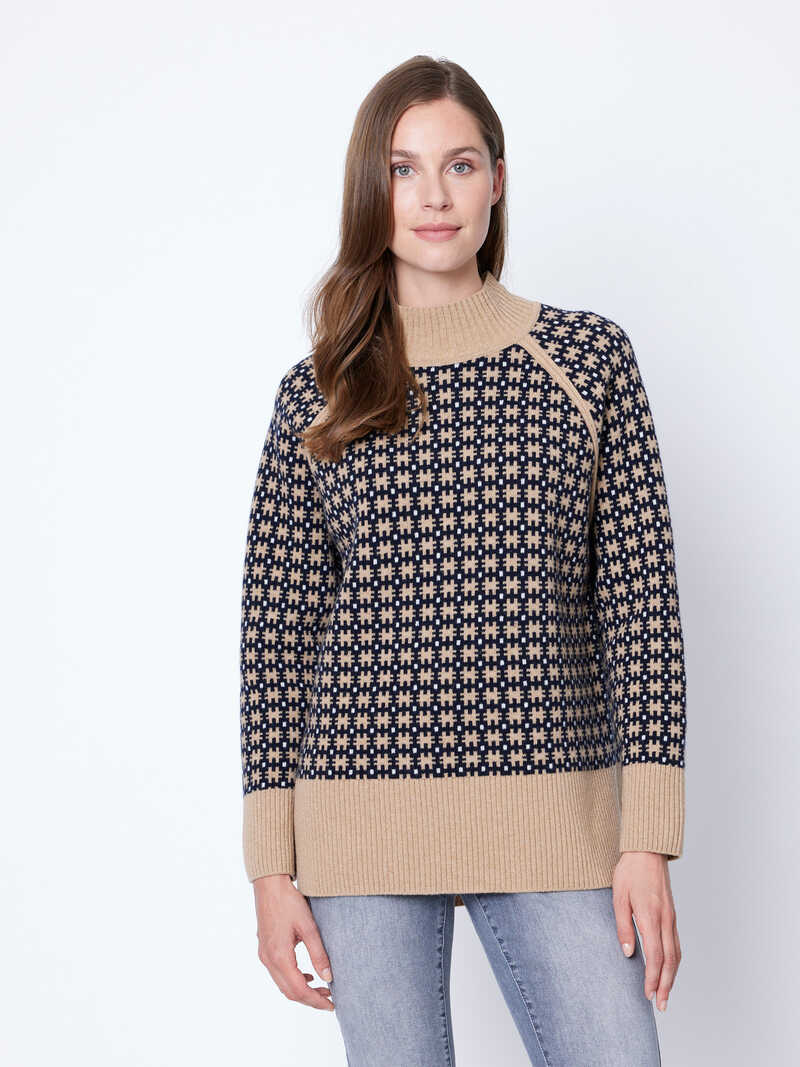 Jacquard-Pullover