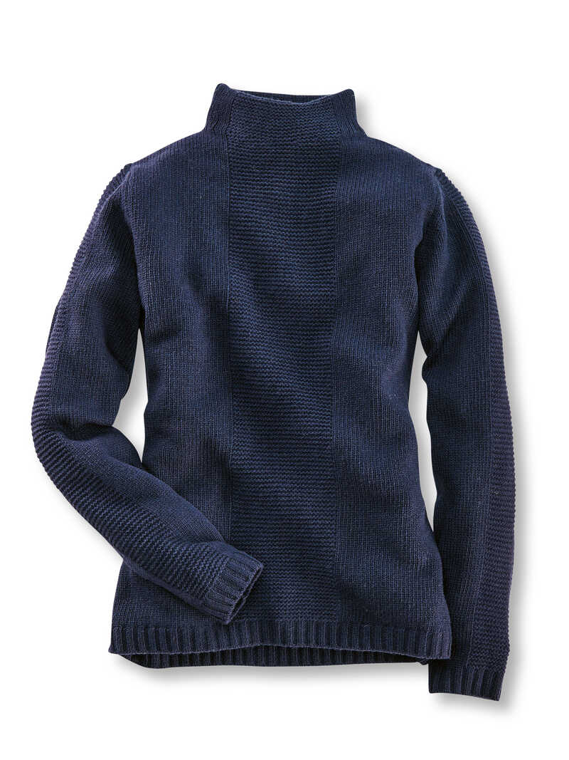  Struktur-Pullover aus softer Merinowolle