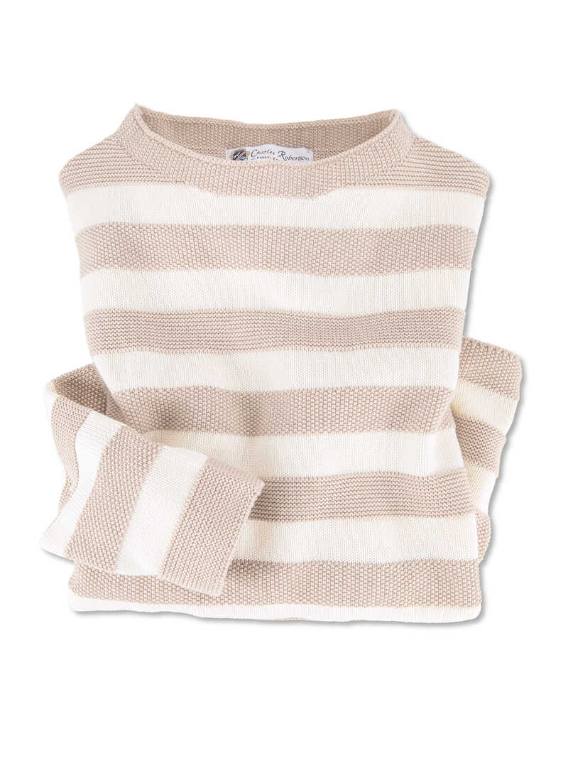 Produktbild zu Streifenpullover fr Damen aus Bio-Baumwolle