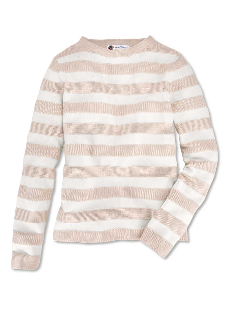 Alternatives Bild 1 zu Streifenpullover fr Damen aus Bio-Baumwolle