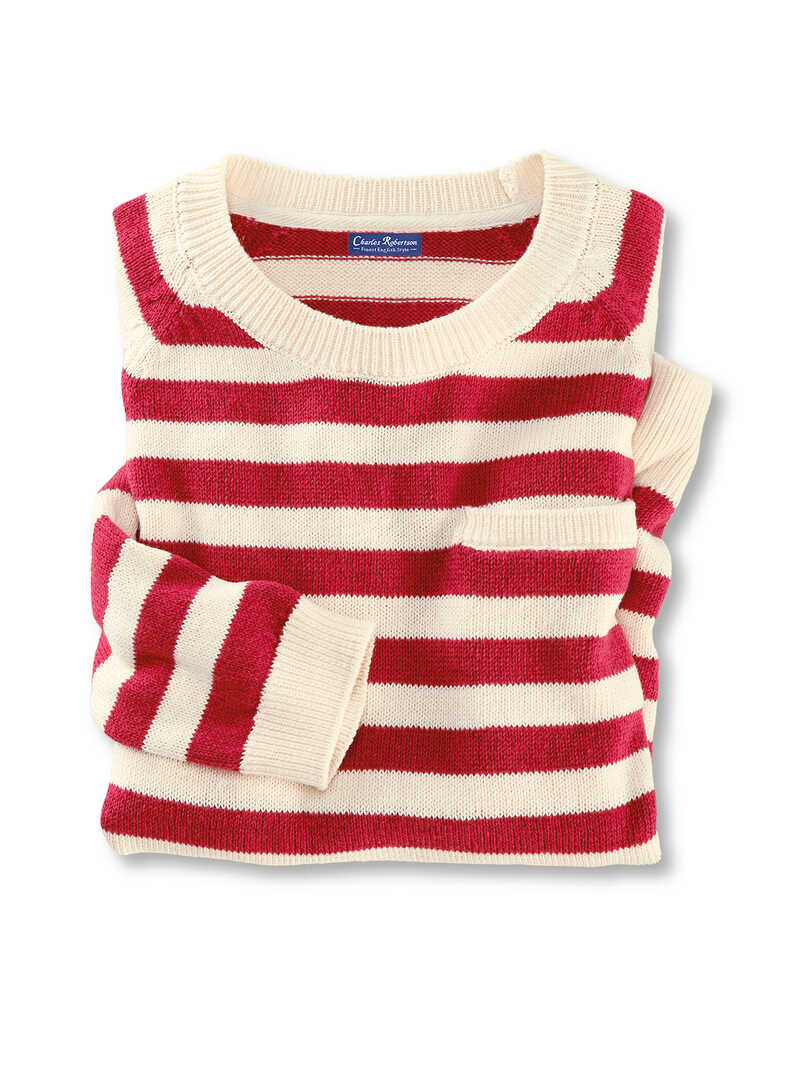 Streifenpullover fr Damen