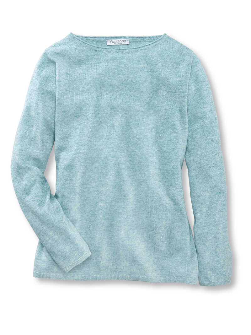 Schottischer Kaschmirpullover mit Leinen
