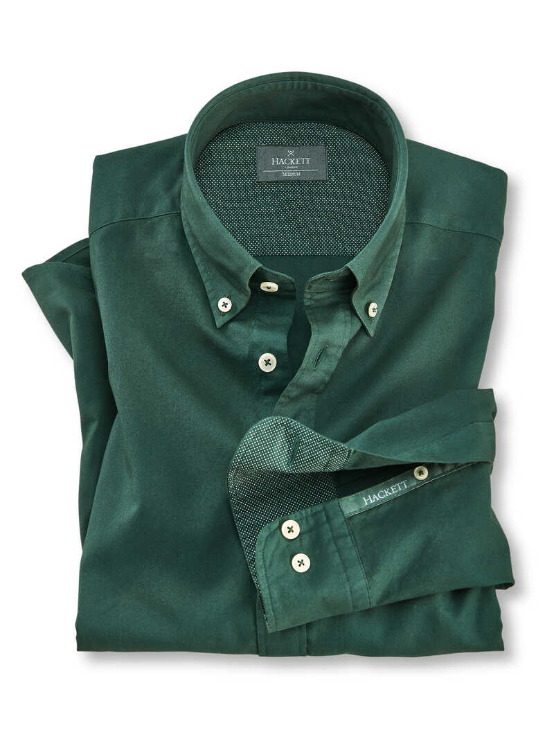 Herren-Oxfordhemd mit Button Down Kragen