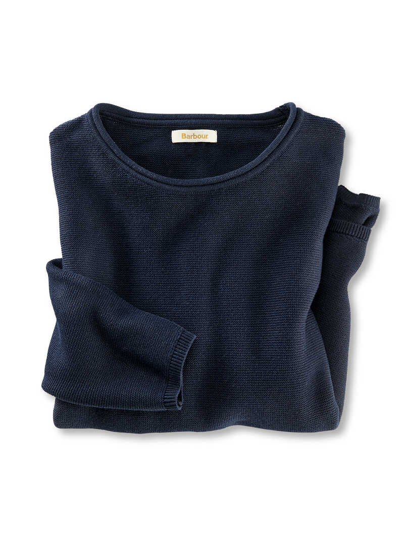Alternatives Bild 1 zu Oversized-Pullover mit Rundhals in Navy