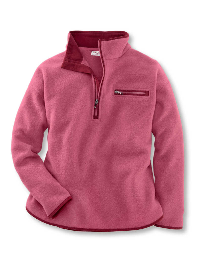 Rosa Walkshirt fr Damen