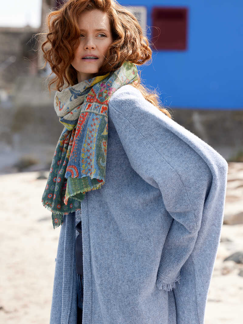 Strickcape aus Super Geelong