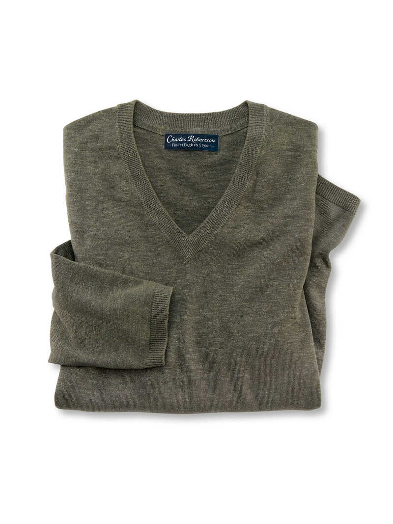 Sommerpullover mit V-Neck