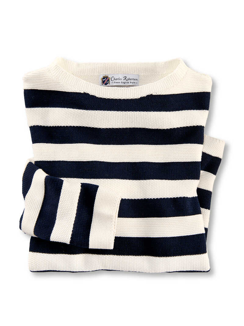 Streifenpullover Bristol Bio-Baumwolle
