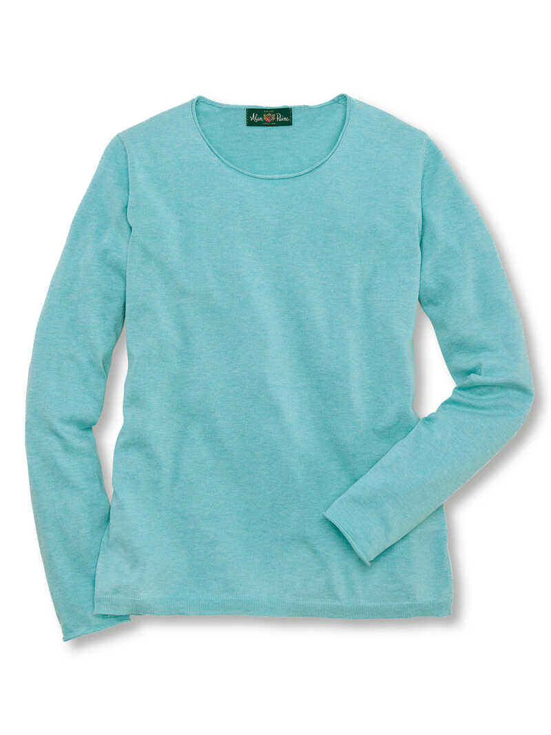 Blauer Sommerpullover