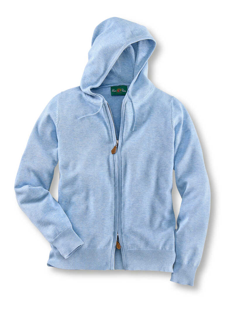 Feinstrick-Hoodie