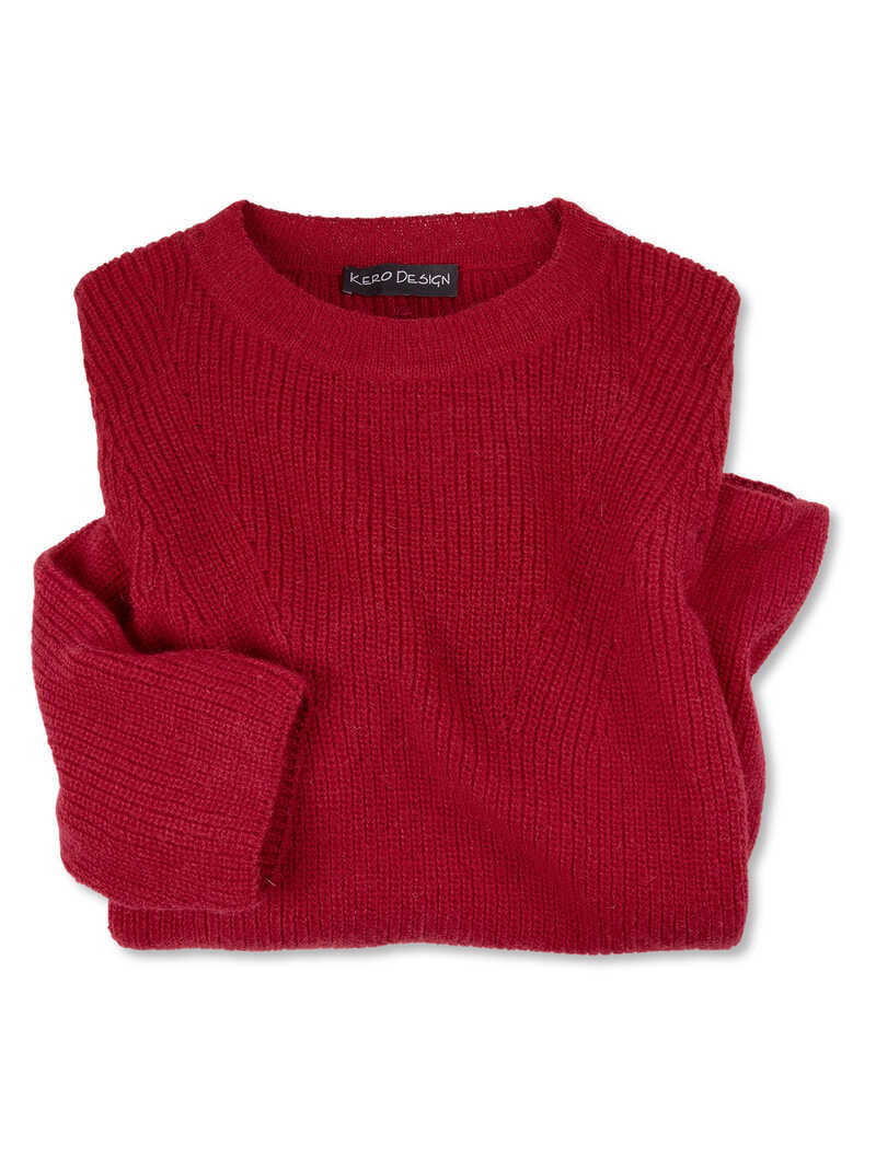 Produktbild zu Roter Alpaka-Pullover
