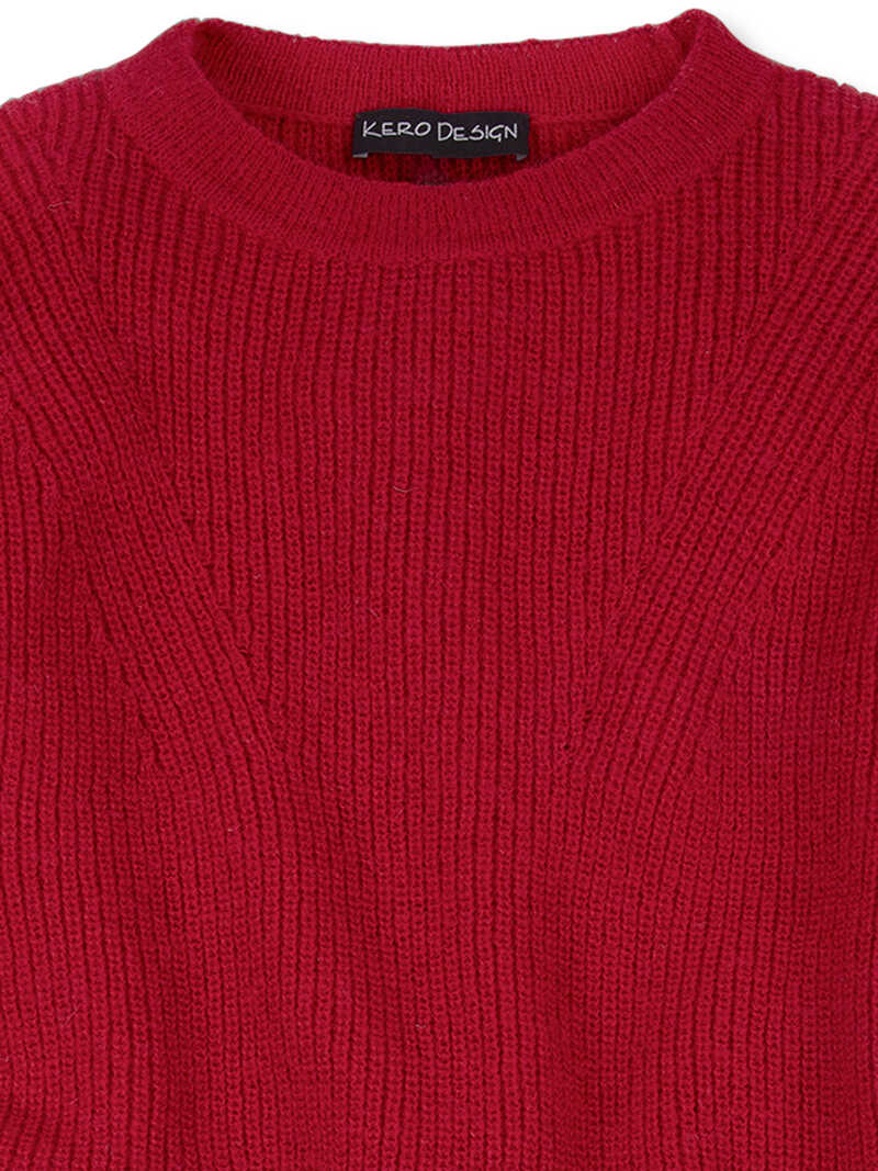 Alternatives Bild 2 zu Roter Alpaka-Pullover
