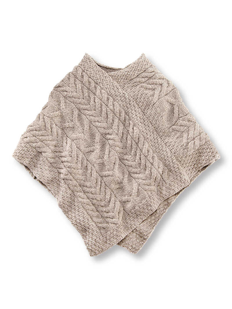 Alternatives Bild 1 zu Irischer Strickponcho