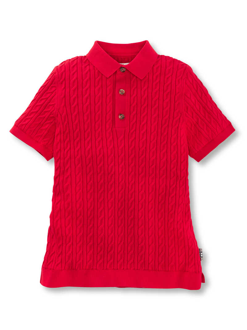 Alternatives Bild 1 zu Strickshirt mit Polokragen