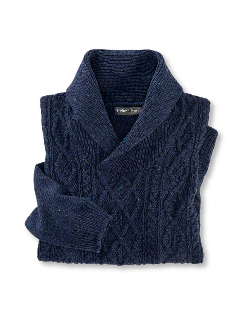 Produktbild zu Irischer Pullover mit Schalkragen