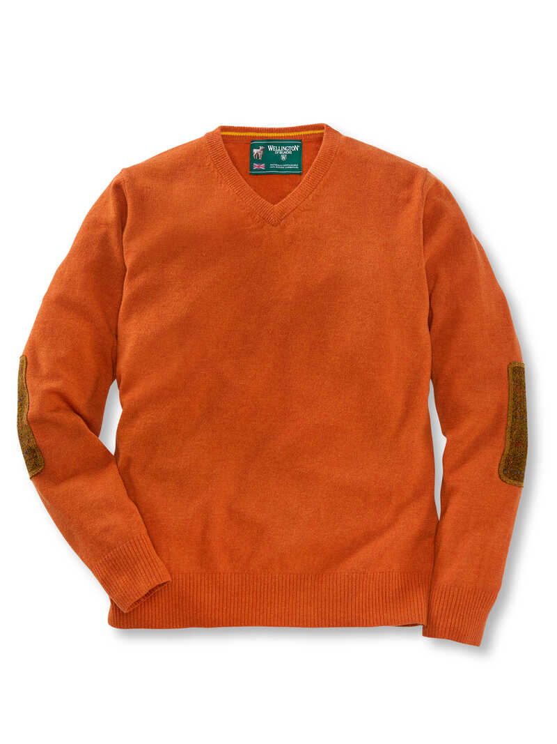 Alternatives Bild 2 zu Lambswool-Pullover mit Harris Tweed