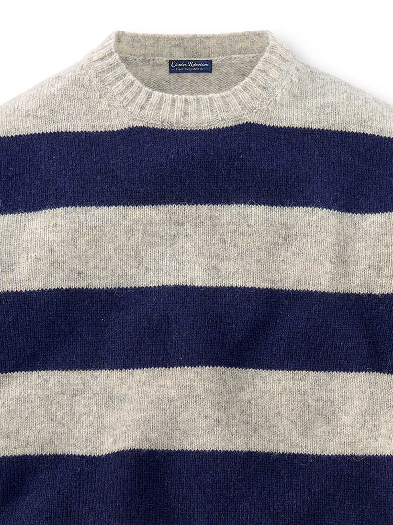 Alternatives Bild 2 zu Pullover mit Blockstreifen