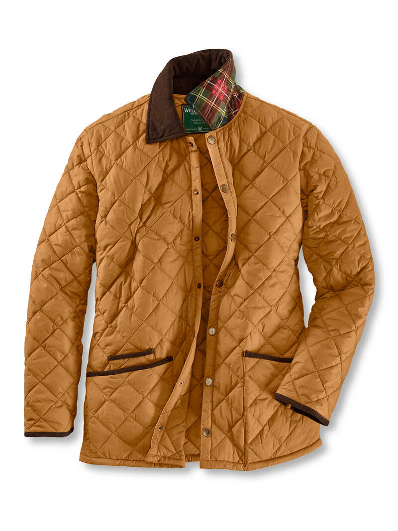 Produktbild zu Gelbe Herren-Steppjacke