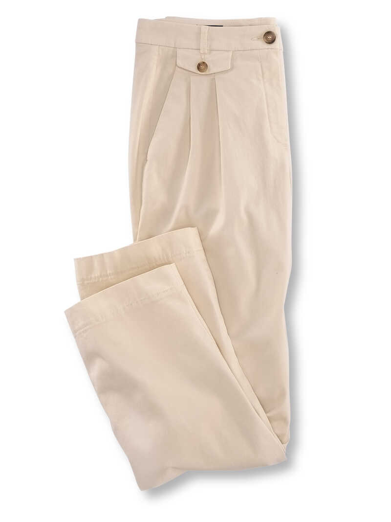 Produktbild zu Baumwoll-Chino mit Bundfalten