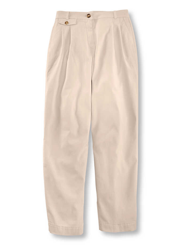 Alternatives Bild 2 zu Baumwoll-Chino mit Bundfalten