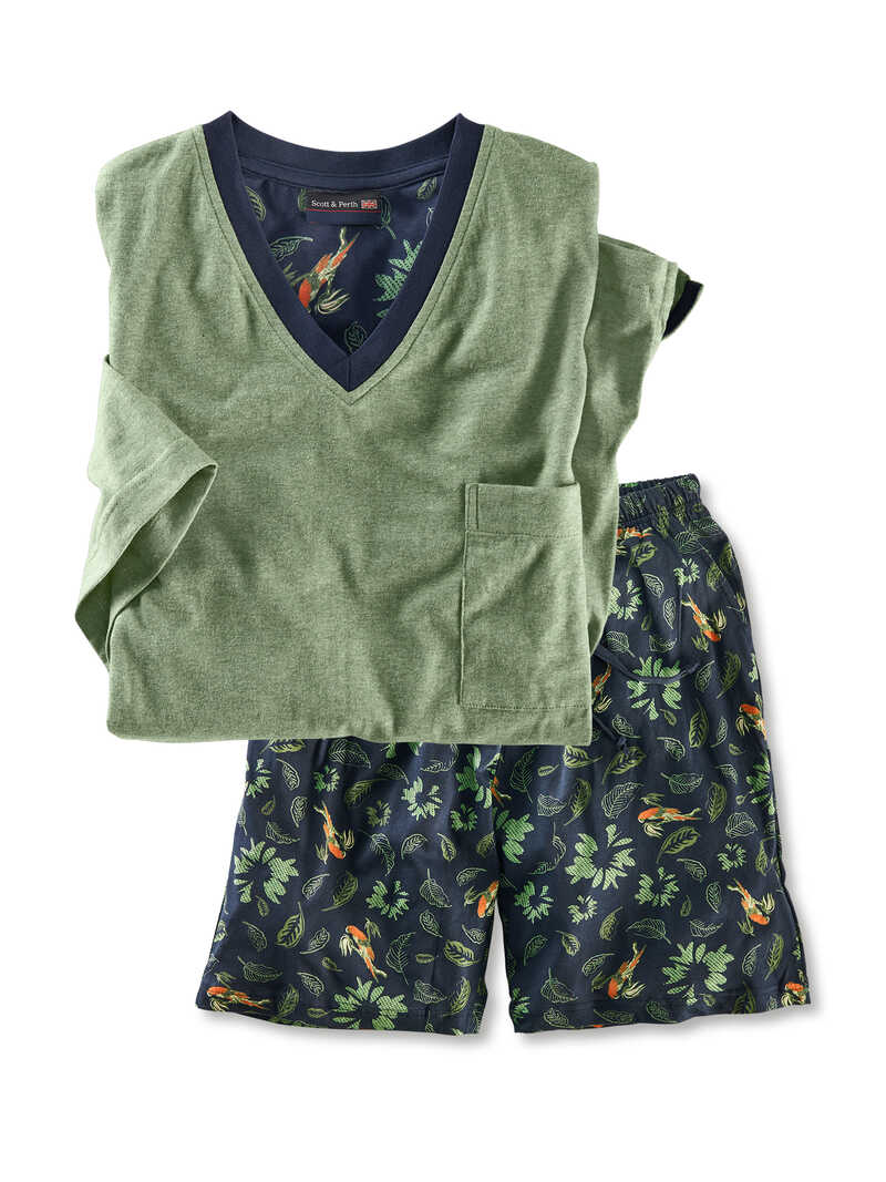 Produktbild zu Herren-Pyjama mit Shorts