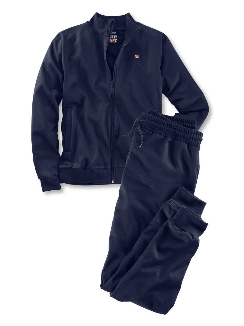 Herren-Loungewear mit Union-Jack-Stickerei