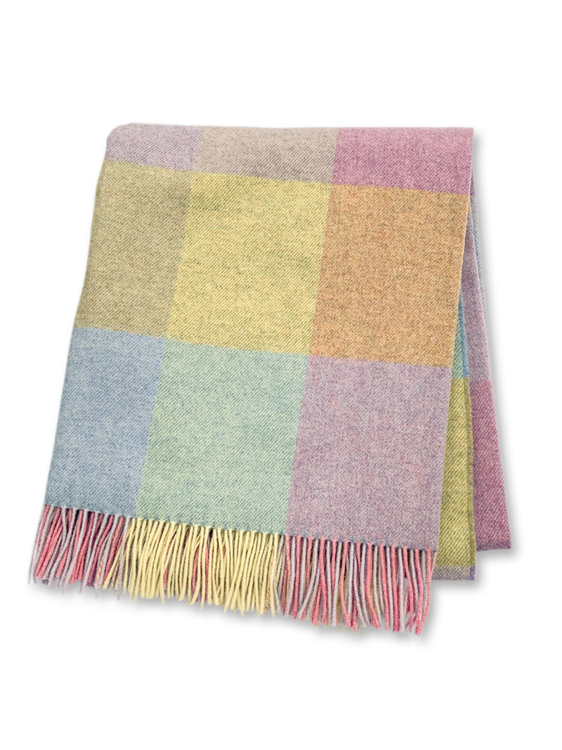 Plaid in Pastellfarben mit Karomuster