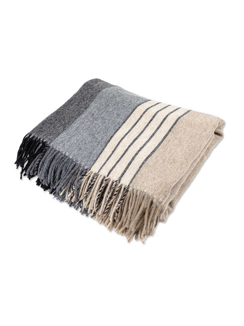 Produktbild zu Wollplaid Clarence Natural aus Lammwolle