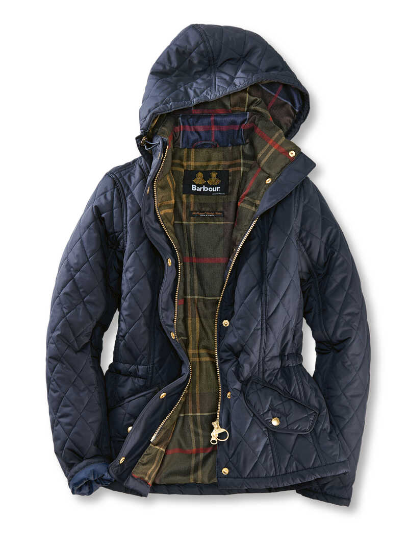 Kurze Steppjacke 'Milfire' aus der Tartan Collection