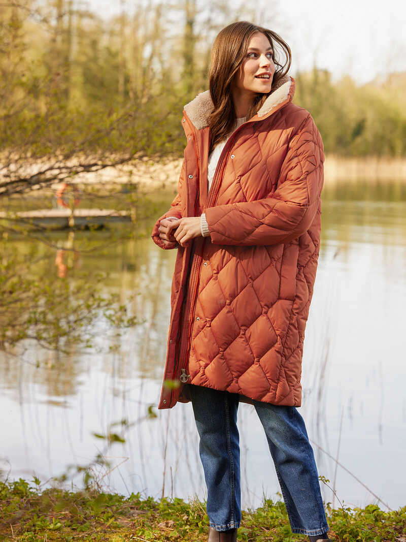 Damen-Steppmantel Samphire in Oversized-Form aus recyceltem Polyester