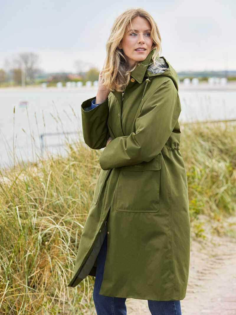 Barbour Parka Francis in Oliv
