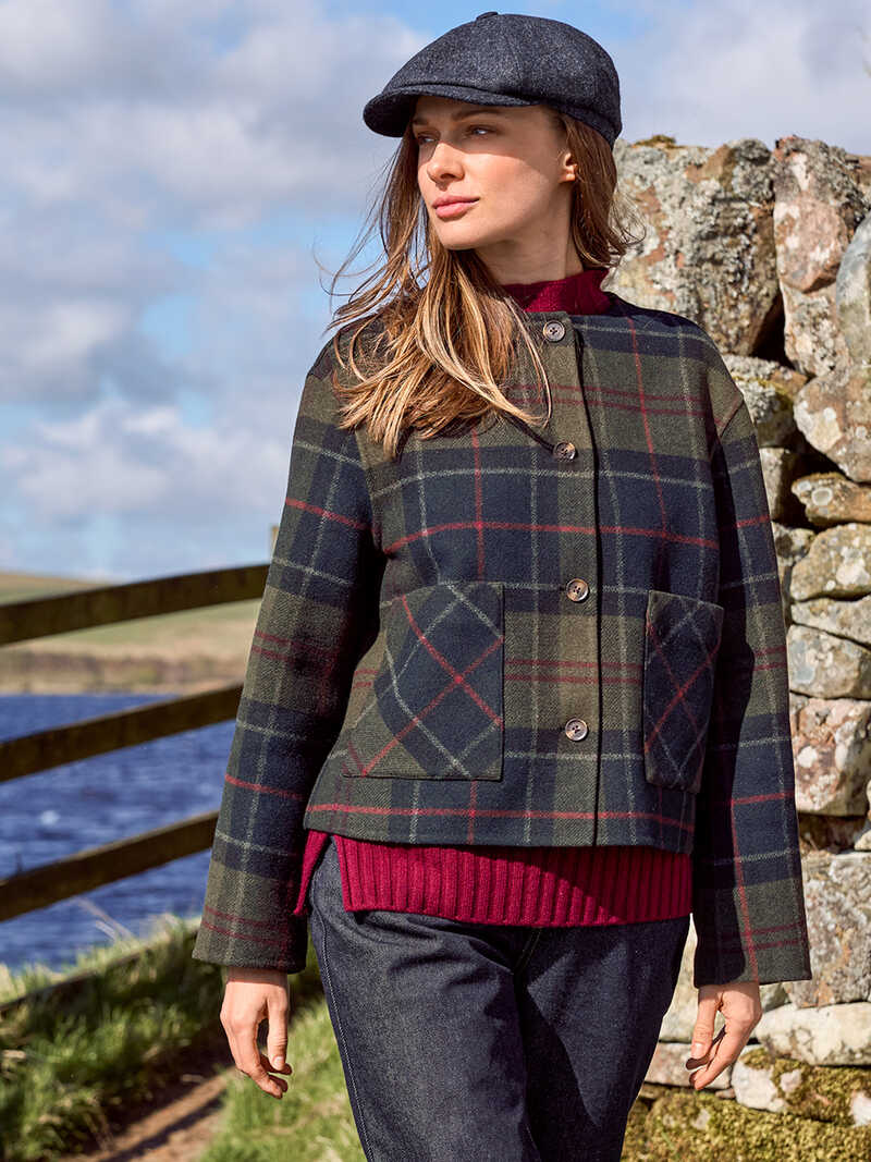 Produktbild zu Wolljacke Marlow im Shadow Tartan