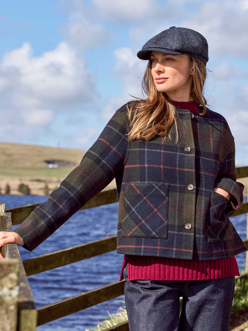 Alternatives Bild 3 zu Wolljacke Marlow im Shadow Tartan