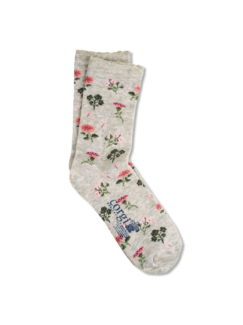 Socken mit Blumen für Damen