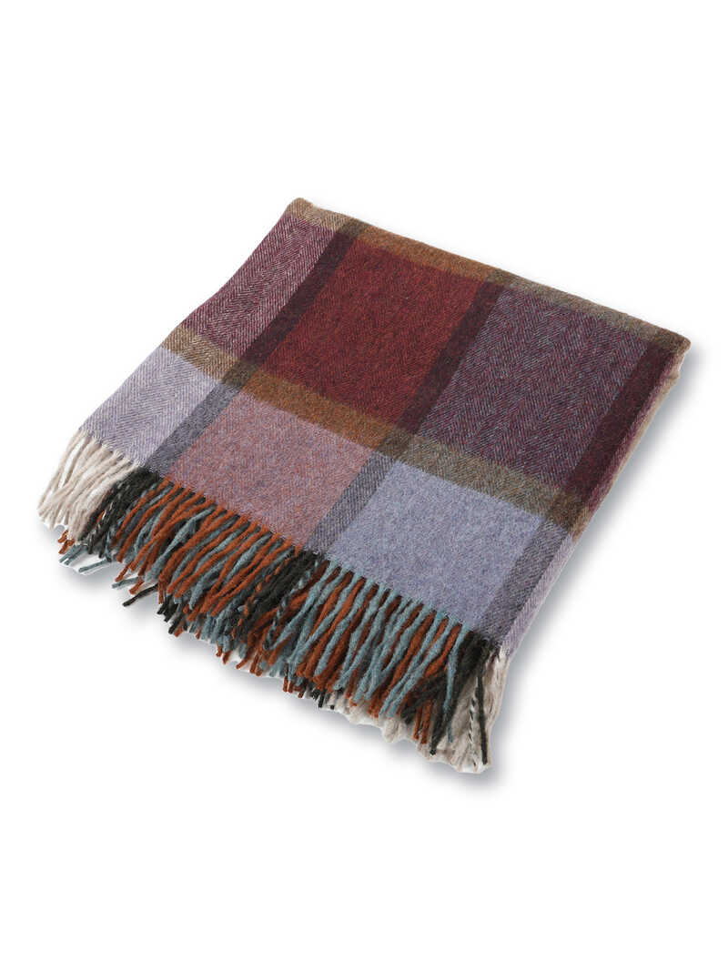 Kariertes Cape fr Damen