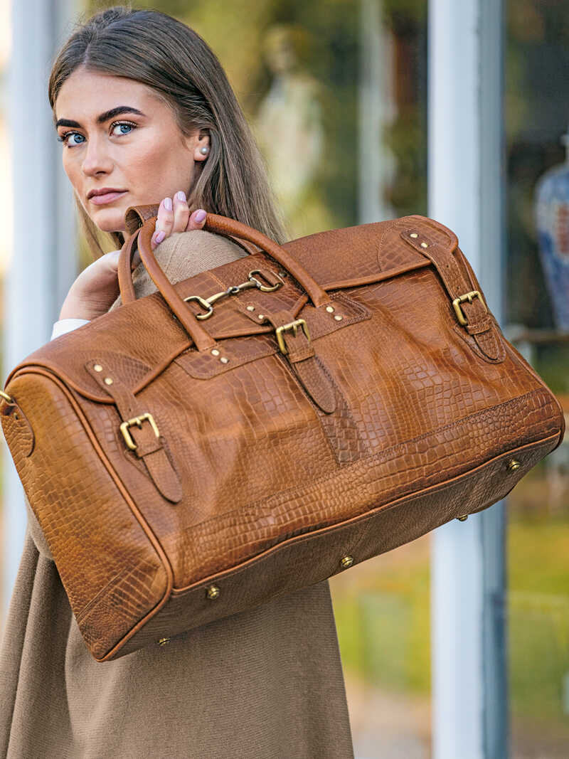 Reisetasche 'Barrington Bag' aus Bffelleder