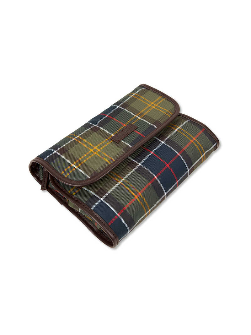 Kulturtasche im Barbour Tartan