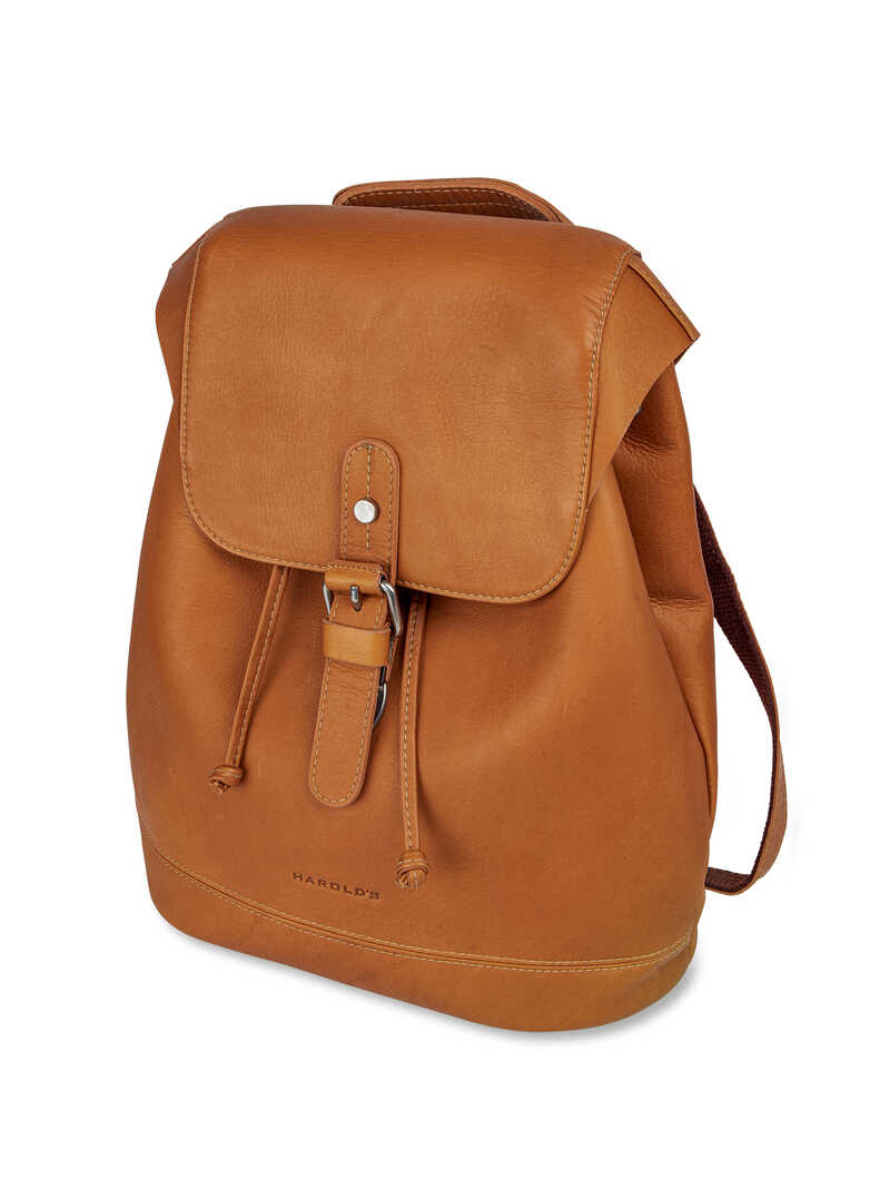 Lederrucksack aus naturbelassenem Leder