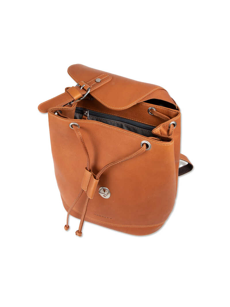 Lederrucksack aus naturbelassenem Leder