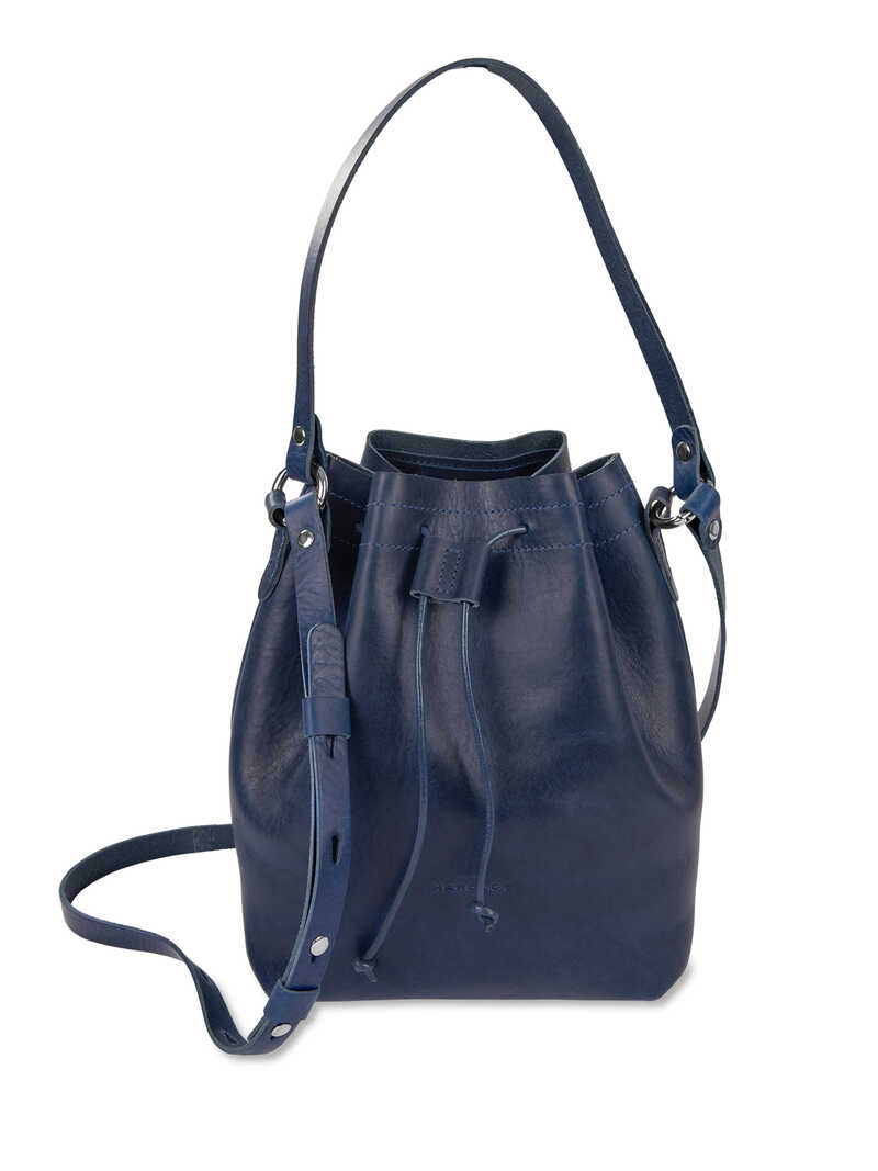 Beuteltasche aus Sattelleder