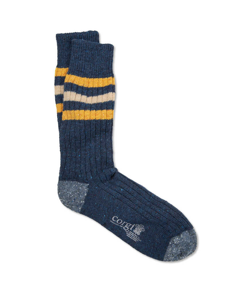 Produktbild zu Ringel-Herrensocken aus Donegalgarn