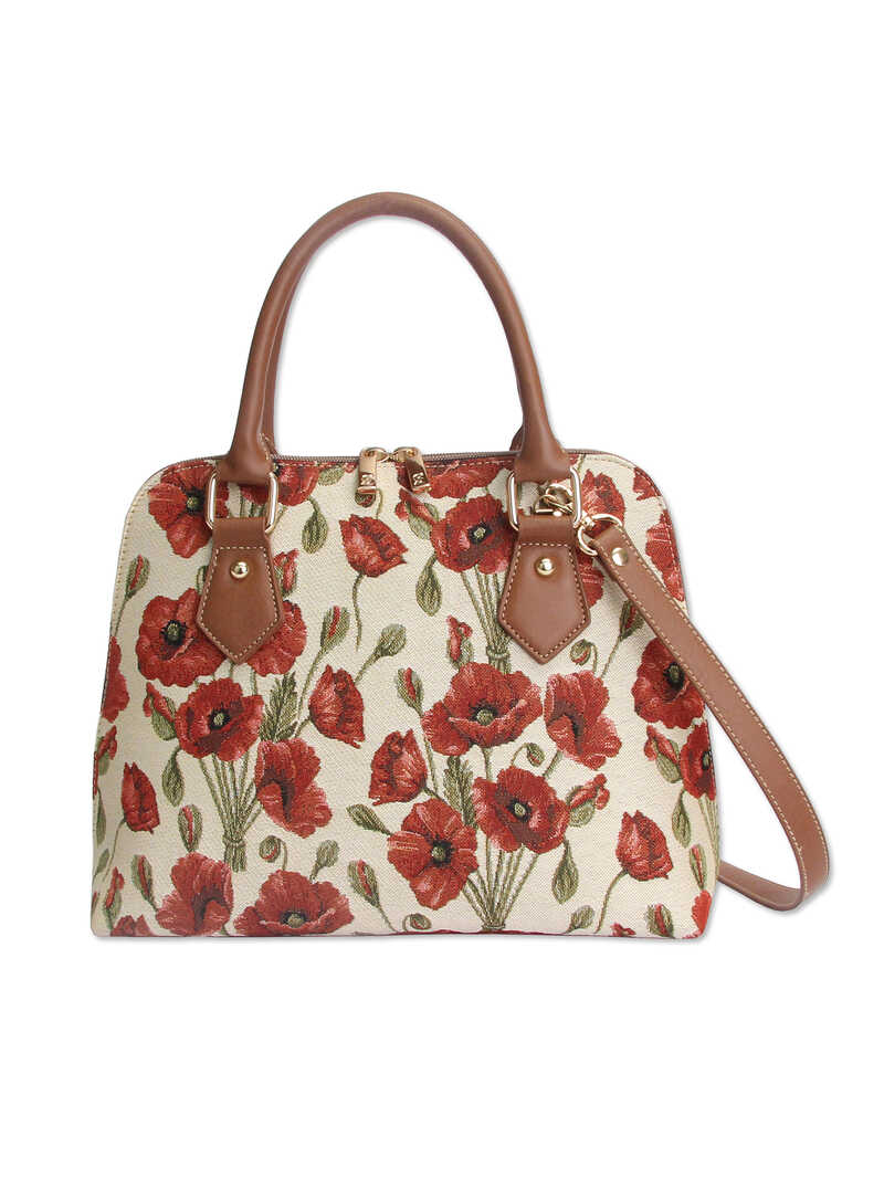 Handtasche Poppy mit Mohnblumen