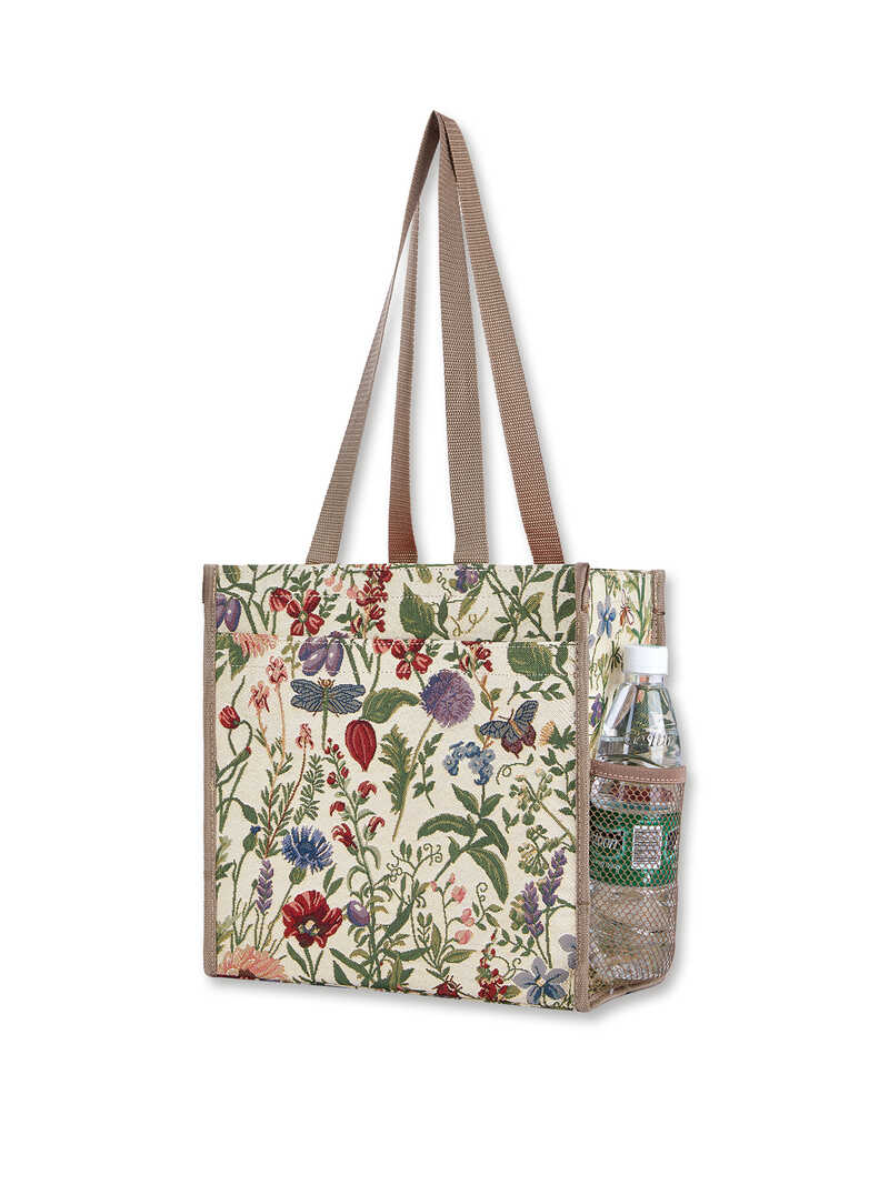 Shopper-Tasche mit Gartenblumen