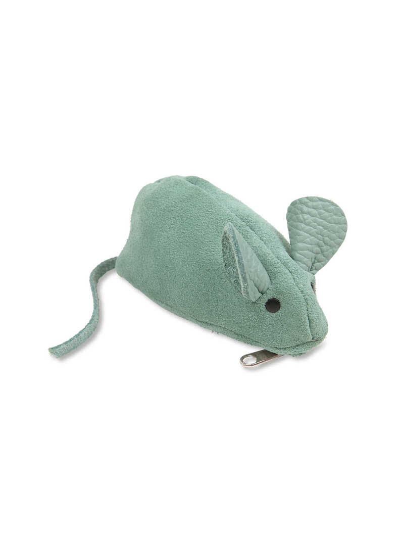 Leder-Schlsseletui Maus