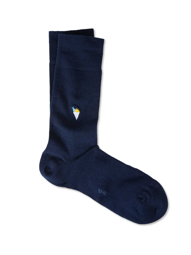 Herrensocken mit Fish and Chips