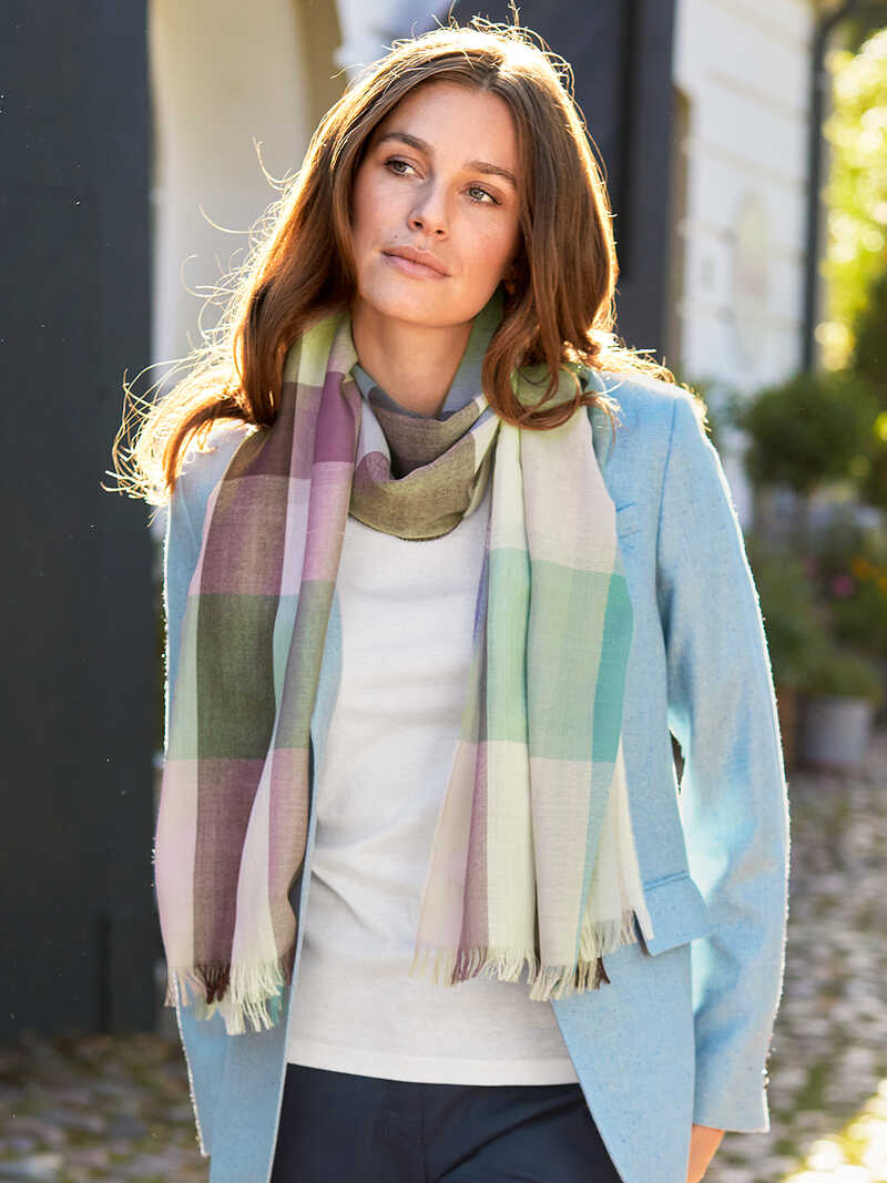 Strickschal aus Merinowolle