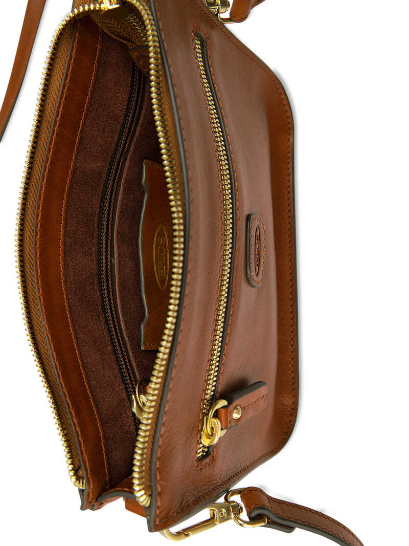 Crossbag aus Veloursleder