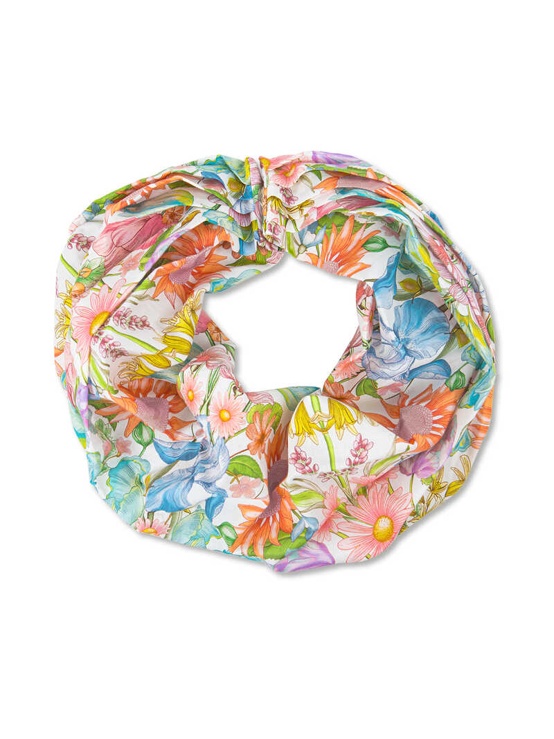 Loopschal mit Blumen-Liberty-Print