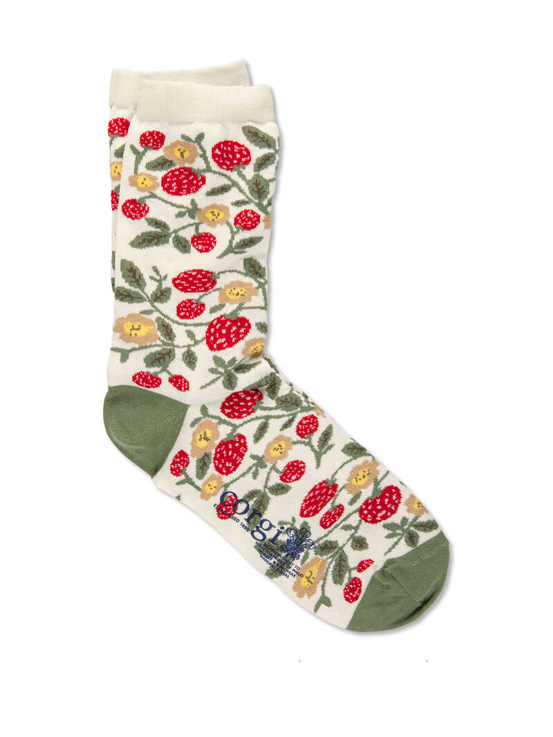 Damensocken Erdbeeren