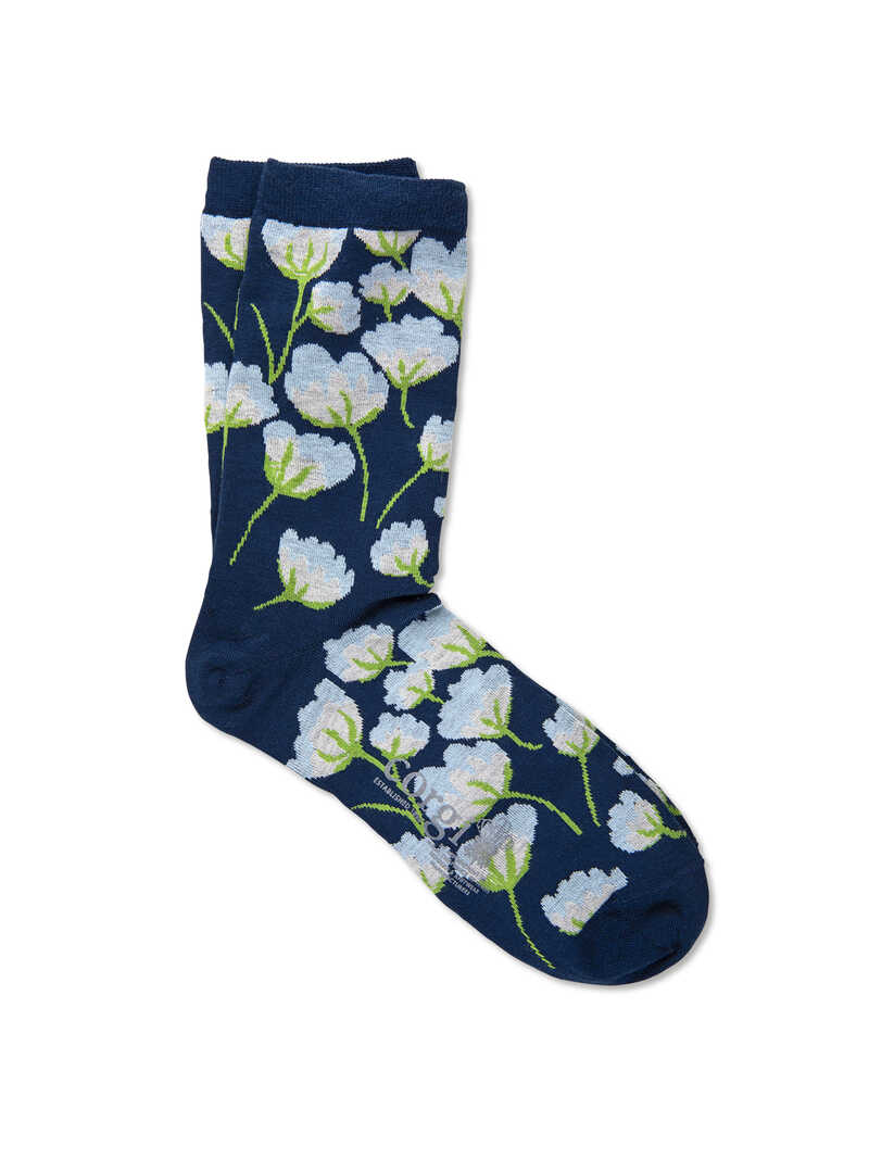 Damensocken mit Blumen